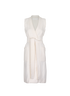 Victoria by Victoria Beckham Belted V Neck Dress, front view