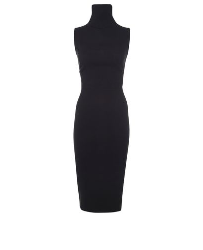 Victoria Beckham Double Crepe Sleevless High Neck Dress, front view