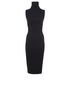 Victoria Beckham Double Crepe Sleevless High Neck Dress, front view