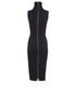 Victoria Beckham Double Crepe Sleevless High Neck Dress, back view