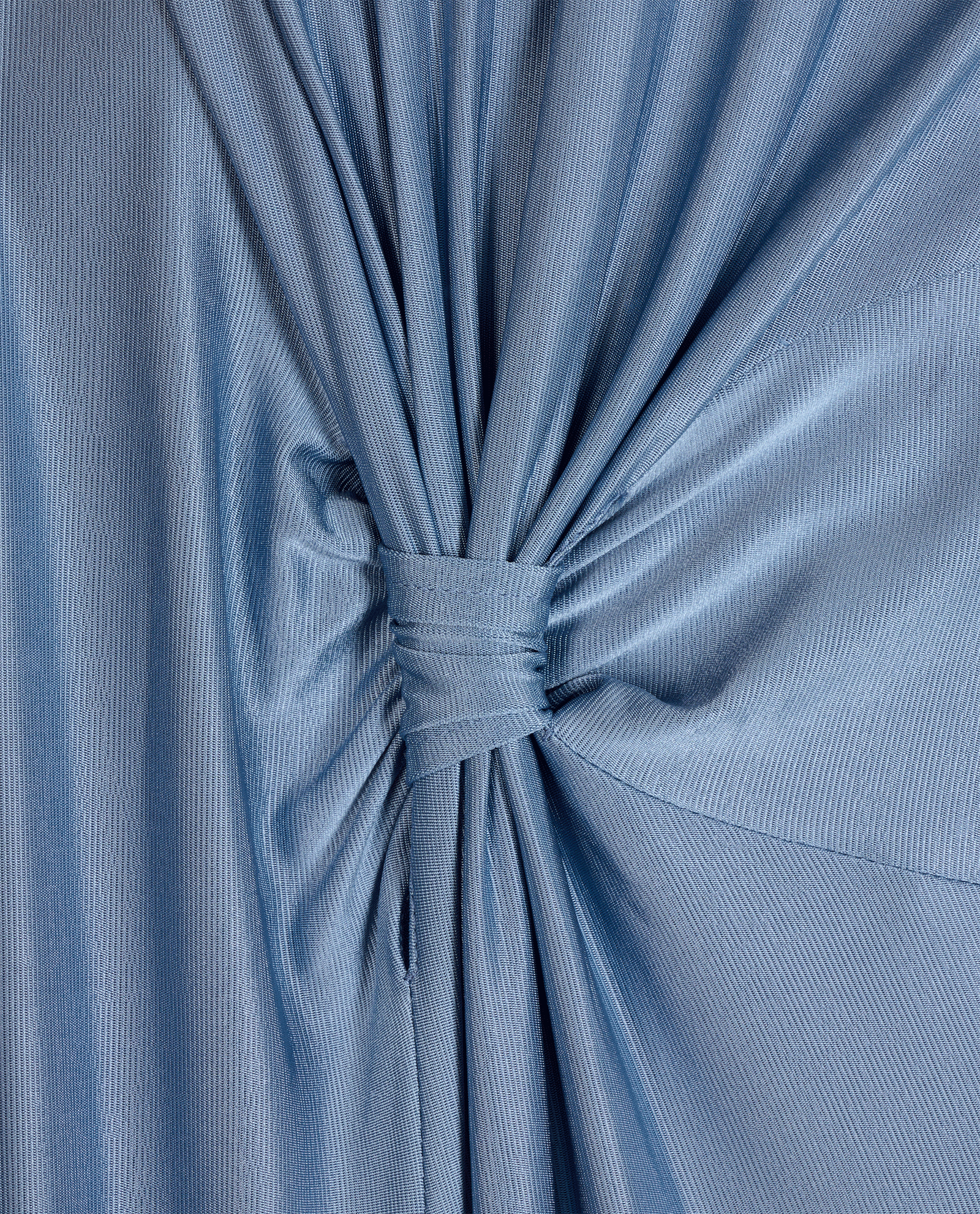 Victoria Beckham Twist-Detail Dress, &pound;350, Clothing, Blue, Viscose, Other view