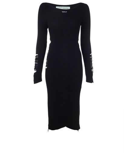Off-White Ripped Knit Dress, front view
