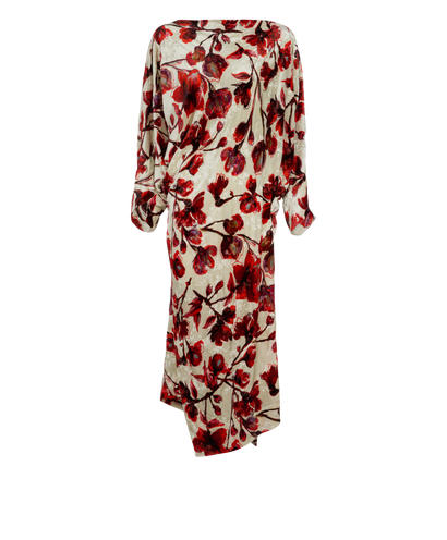 Vivienne Westwood Velvet Floral Dress, &pound;80, Clothing, Cream/Red, Viscose, Front view