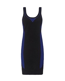 Alexander Wang Bodycon Dress, Wool/Lycra, Black/Blue, UK L