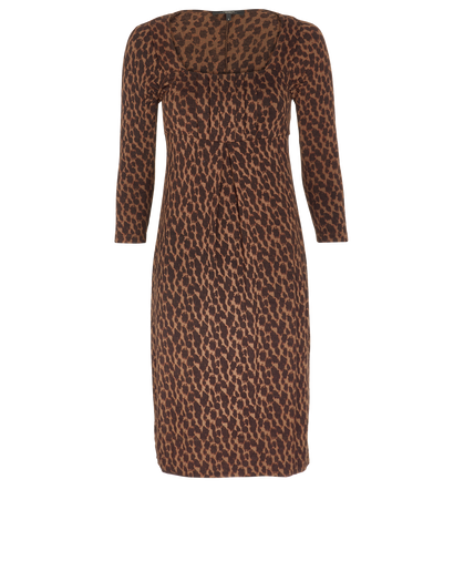 Weekend Max Mara Leopard Print Midi Dress, front view