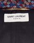 Saint Laurent Metallic Tie Neck Foiled Dress, other view