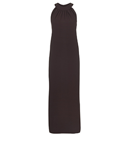 Yves Saint Laurent Rive Gauche Bow Dress, Acetate/Viscose, Brown, 6, 2*