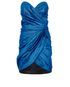 Saint Laurent Strapless Lamé Mini Dress, front view