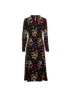 Saint Laurent Polka Dots Midi Dress, back view