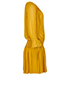 Saint Laurent Studded Georgette Dress, side view