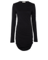 Saint Laurent Ruched Mini Dress, front view