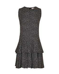 Saint Laurent Sleeveless Dress, Silk, Black, UK 14