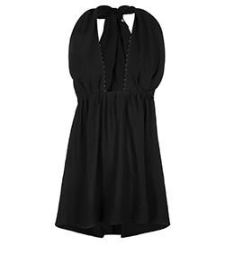 Saint Laurent Mini Dress, Acetate/Viscose, Black, 10, 5*