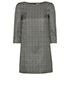 Saint Laurent Houndstooth Straight Dress, front view