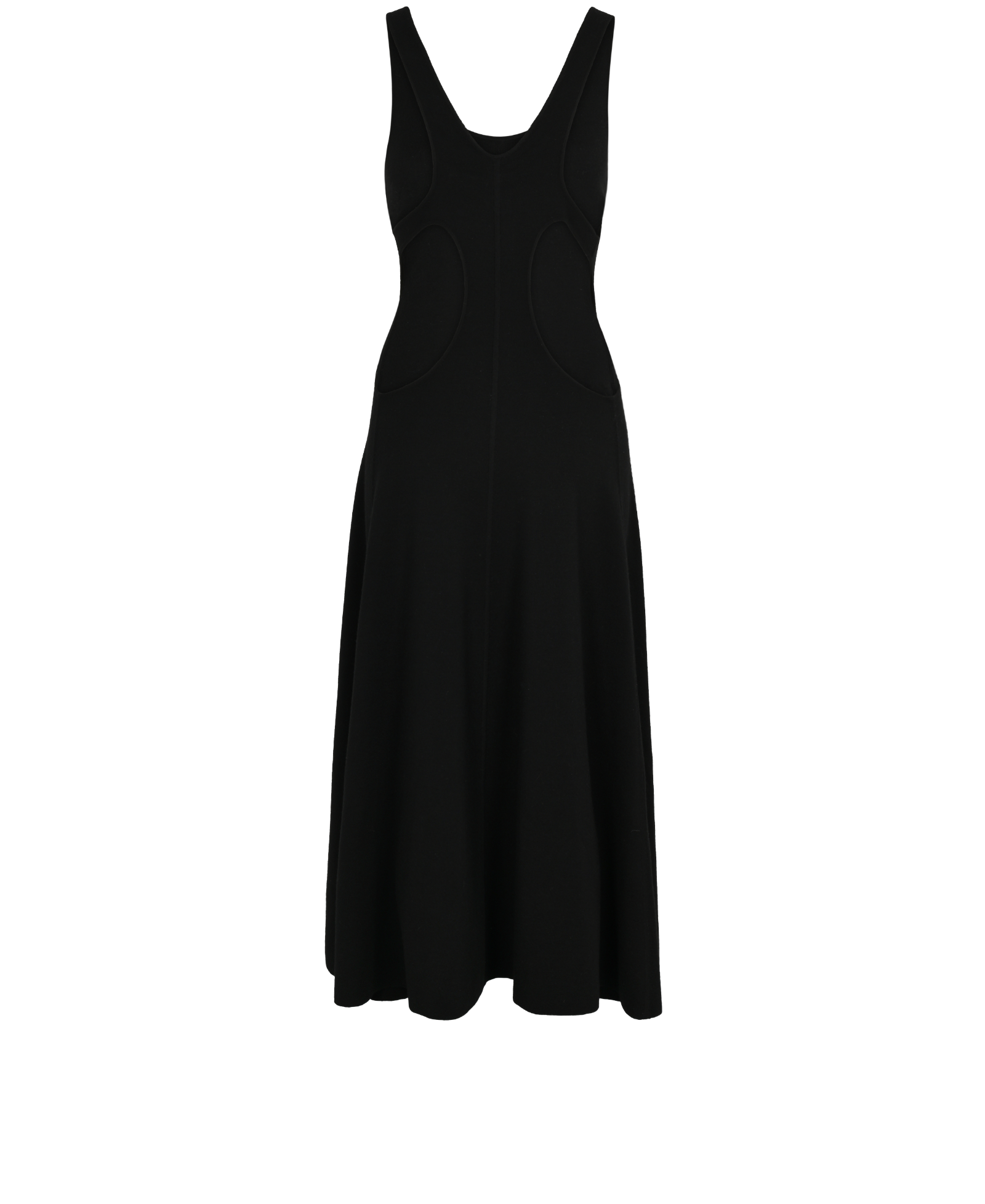 Saint Laurent Cut Out Dress, &pound;450, Clothing, Black, Wool, Back view