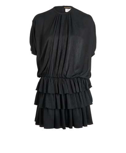 Saint Laurent Jacquard Mini Dress, front view