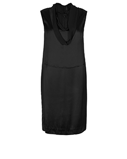 Yves Saint Laurent Cowl Neck Sleeveless Dress, Silk, Black, 12