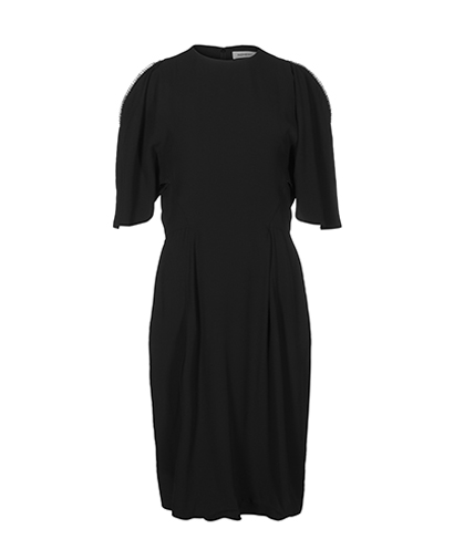 Yves Saint Laurent Chain Detail Cold Shoulder Dress, front view