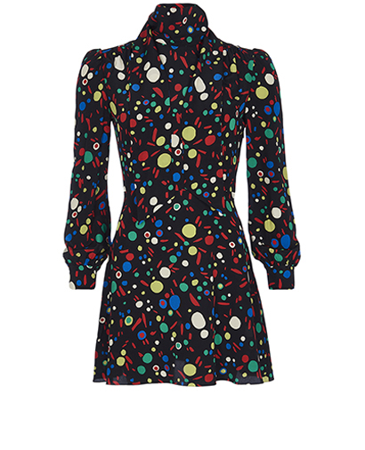 Saint Laurent Printed Mini Dress, front view