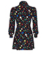 Saint Laurent Printed Mini Dress, back view