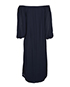 Yves Saint Laurent Tie Detailed Sleeve Dress, back view