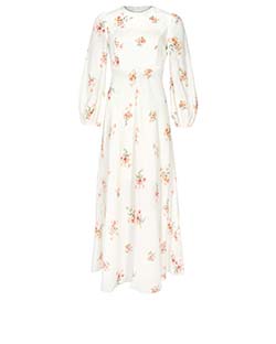 Zimmermann Maxi Heathers Dress, line, White/Floral Print, 10