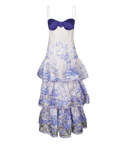 Zimmermann Luminous Floral Tiered Dress, front view