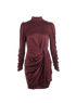 Zimmermann HighNeck Dress, £180, Clothing, Burgundy, Silk, Front view
