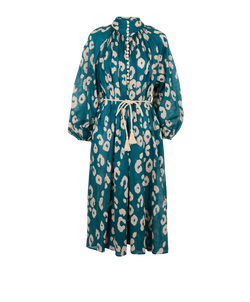 Zimmermann Shelly Shirt Dress, Cotton, Blue, UK14, 3*