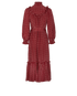 Zimmermann Belted Polka Dot Dress, &pound;150, Clothing, Burgundy/White, Silk/Viscose, Back view