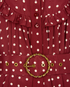 Zimmermann Belted Polka Dot Dress, &pound;150, Clothing, Burgundy/White, Silk/Viscose, Other view