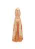 Zimmermann Anneke Cut Out Maxi Dress, &pound;250, Clothing, Orange/Yellow, Linen, Back view