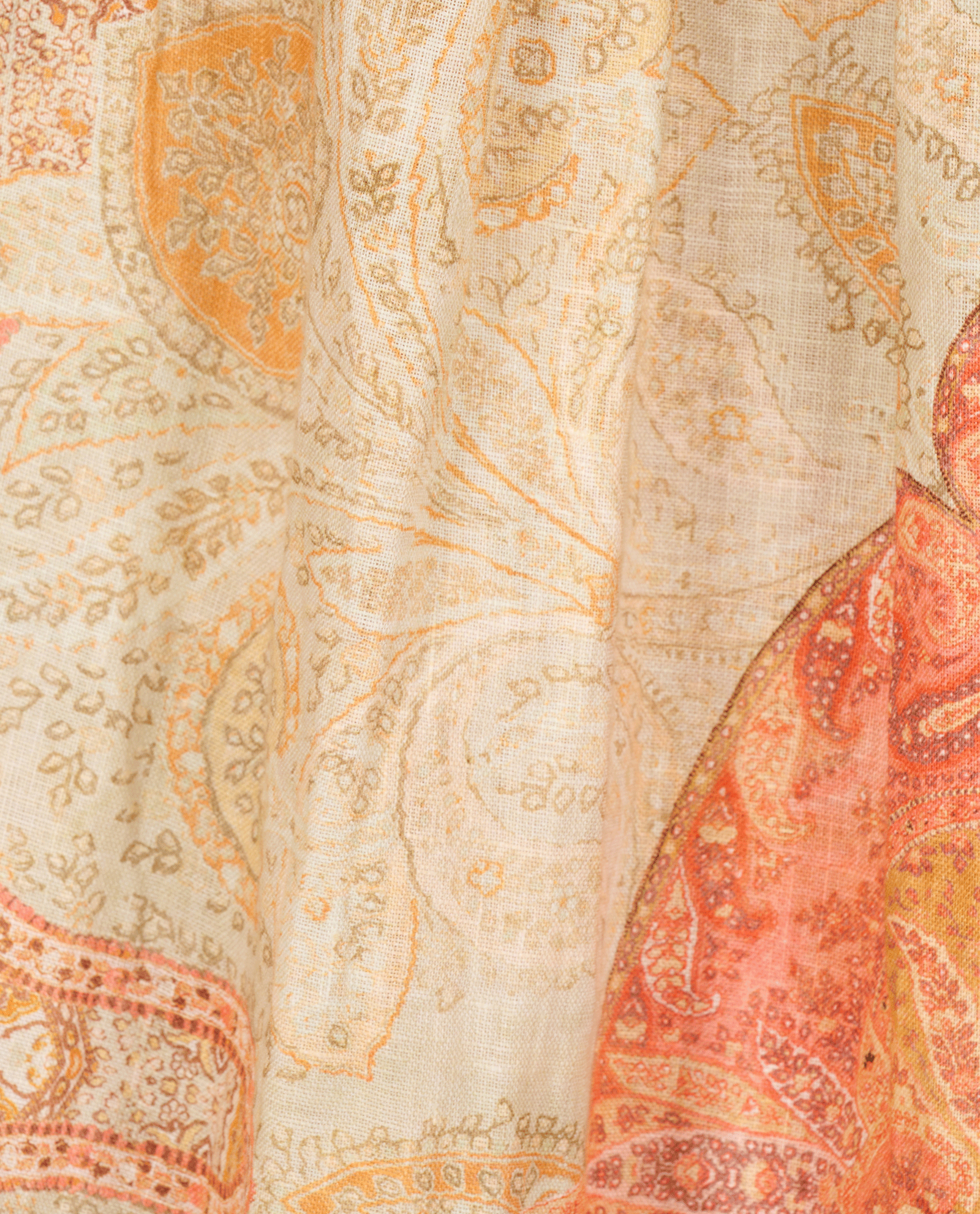 Zimmermann Anneke Cut Out Maxi Dress, &pound;250, Clothing, Orange/Yellow, Linen, Other view