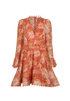 Zimmermann Belted Dress, &pound;295, Clothing, Orange, Linen, Front view