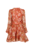 Zimmermann Belted Dress, &pound;295, Clothing, Orange, Linen, Back view