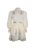Zimmermann Embroidered Long-Sleeve Dress, &pound;180, Clothing, Cream, Cotton, Front view