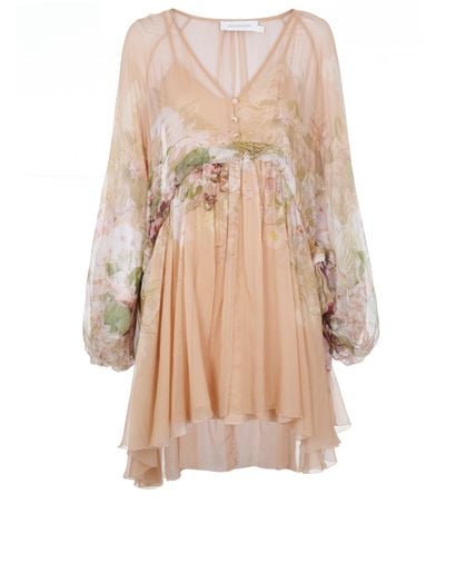 Zimmermann Crepe Floral Dress, front view