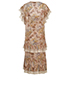 Zimmermann Floral Pleated Dress, back view