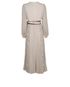 Zimmermann Sunray Belted Pleated Polka-dot Midi Dress, back view