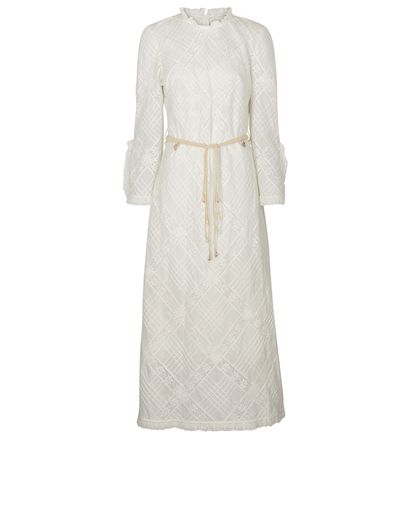 Zimmermann Sea Shell Belted Long Sleeve Maxi Dress, front view