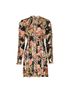 Zimmerman Espionnage Lace Up Pencil Dress, £495, Clothing, Beige/Black/Green, Silk, Front view