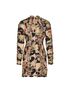 Zimmerman Espionnage Lace Up Pencil Dress, £495, Clothing, Beige/Black/Green, Silk, Back view