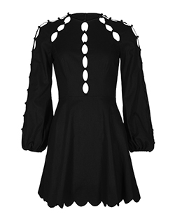 Zimmermann Short Dress, Cotton, Black, 10