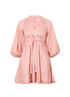 Zimmermann Tie-Waist V-Neck Dress, front view