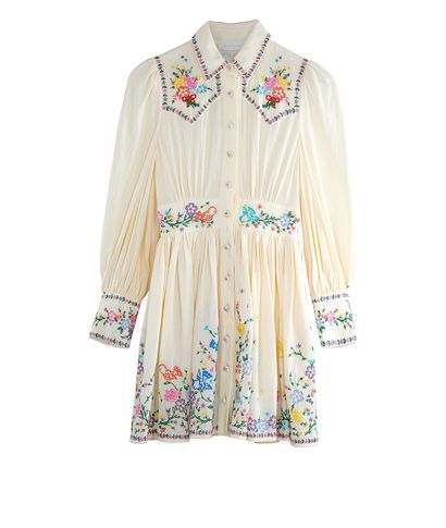 Zimmermann Clover Mini Shirt Dress, front view