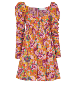 Zimmerman Floral Mini Dress, Cotton, Multi, UK8, 3*