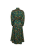 Zimmerman Bird & Floral Printed Tie-Waist Dress, &pound;210, Clothing, Green, Cotton, Back view