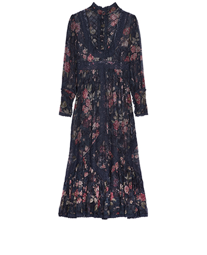 Zimmermann Unbridled Tucked Midi Dress, front view