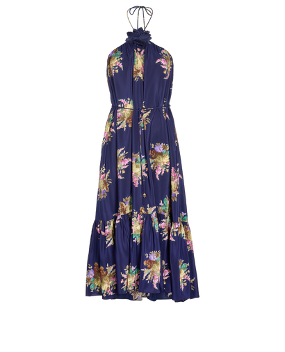 Zimmermann Halterneck Floral Midi Dress, front view