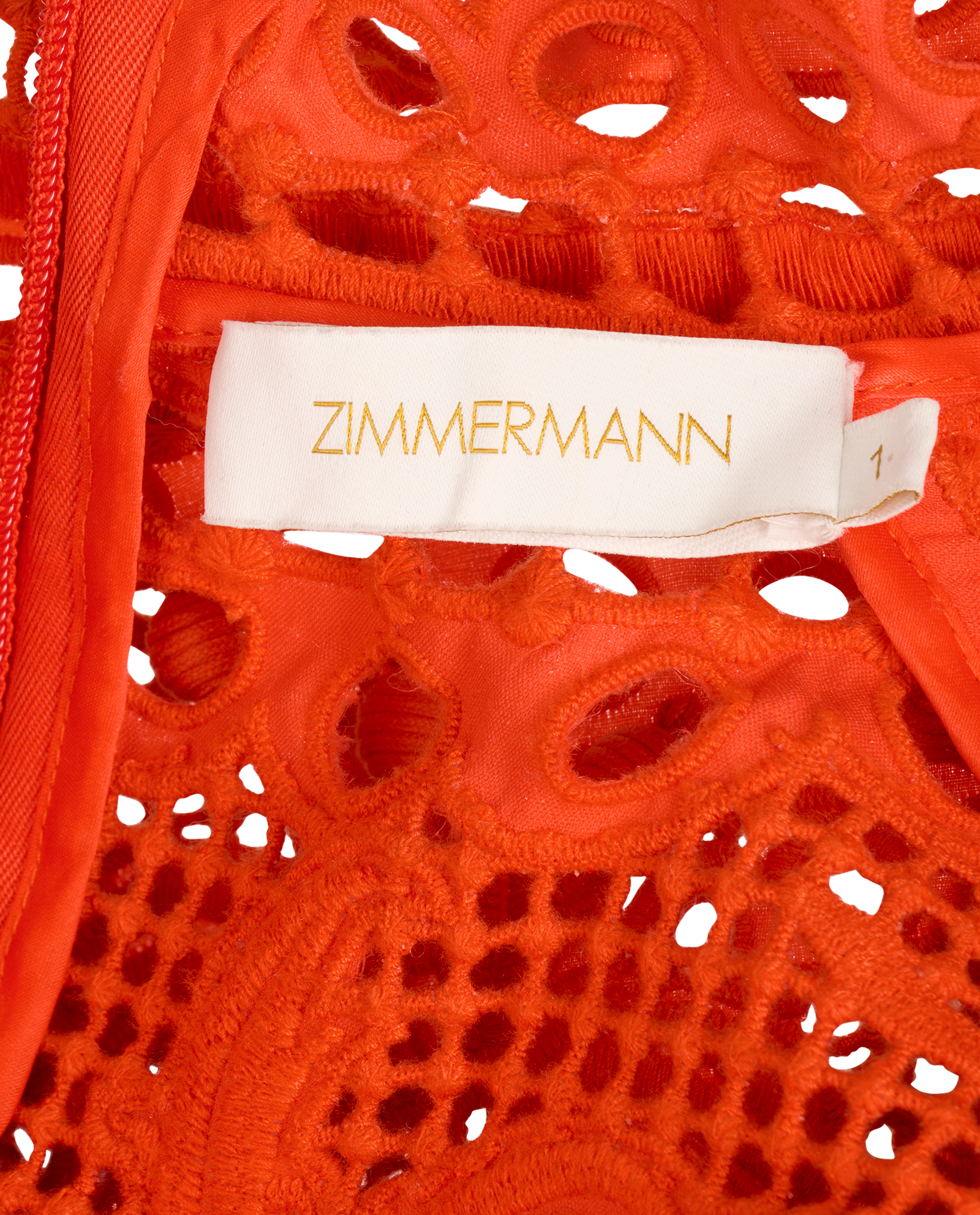 Zimmermann Brightside Palm Gown, &pound;420, Clothing, Orange, Polyester (Polymer)/Silk, Other view